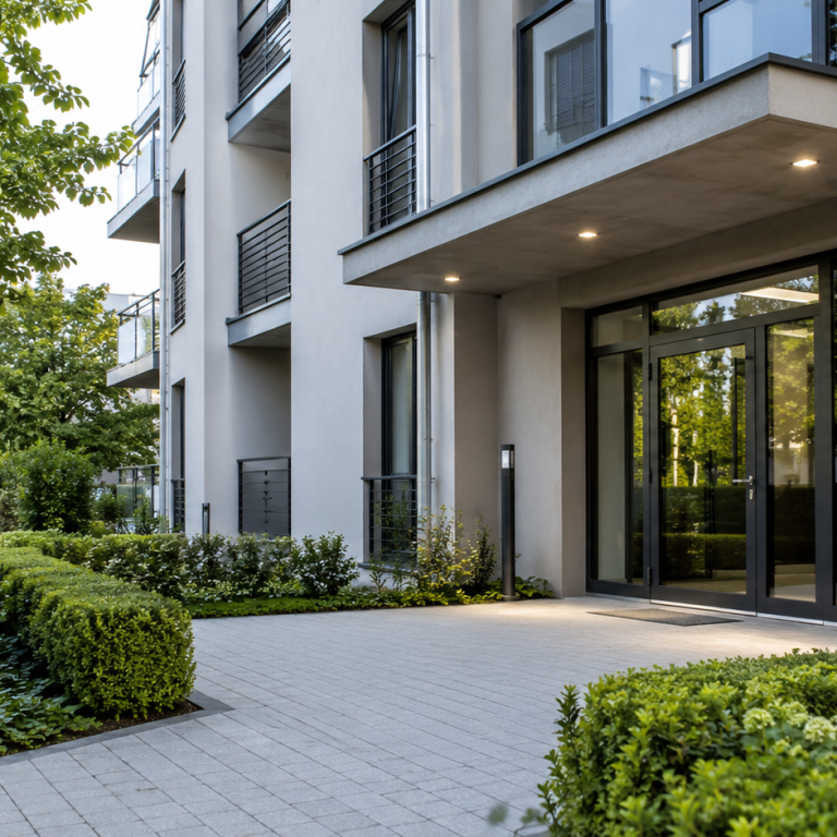 Hausmeisterservice in Reutlingen – gepflegte Außenanlage Zuverlässiger Hausmeisterservice in Reutlingen und Umgebung mit Pflege und Kontrolle von Grundstücken, Außenanlagen und Gebäudebereichen.