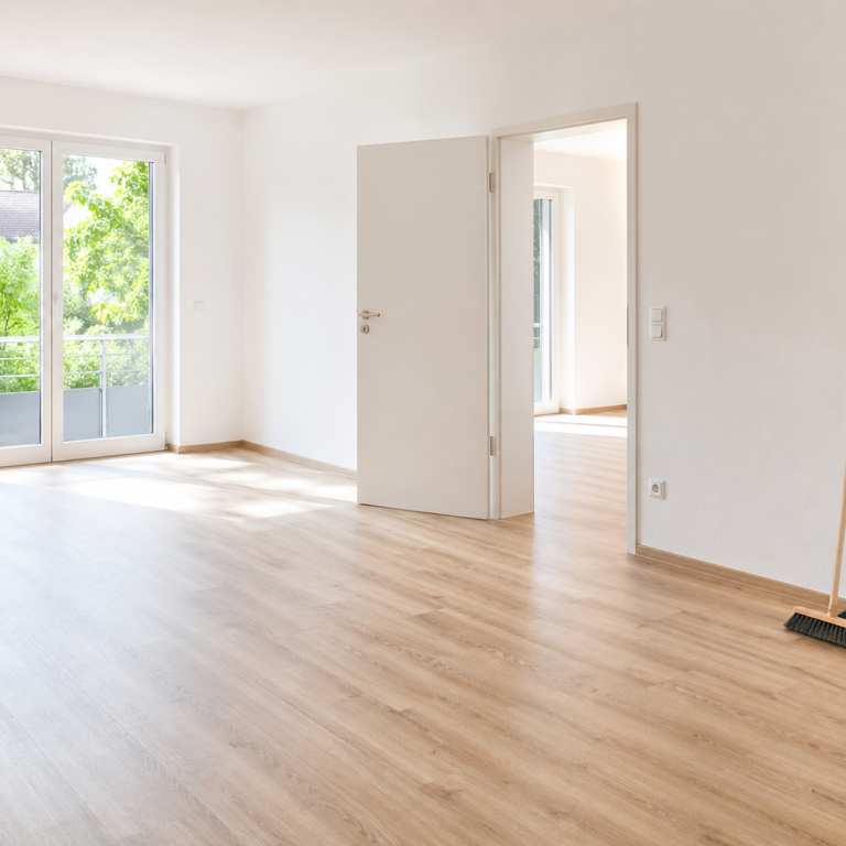 Besenreine Übergabe einer Wohnung nach Räumung und Reinigung in Reutlingen